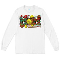 White mom softball Long Sleeve Tee - Zillion Design Studio