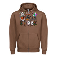 Chestnut too cute to spook Zipper Hoodie - CowhideDigitalArt