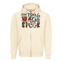 Sandshell too cute to spook Zipper Hoodie - CowhideDigitalArt