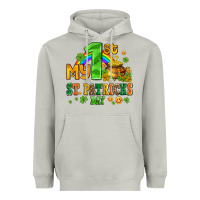 Moon Dust my first st patricks day with coins and shamrocks Heavyweight Hoodie - AdoDesignShop