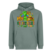 Sage my first st patricks day with coins and shamrocks Heavyweight Hoodie - AdoDesignShop