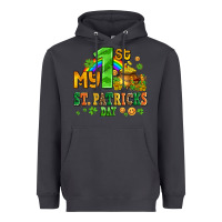 Smoke my first st patricks day with coins and shamrocks Heavyweight Hoodie - AdoDesignShop