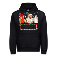 Black christmas santa custom name Urban Hoodie - MaliasSmallBusiness