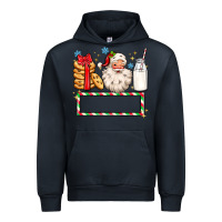Navy christmas santa custom name Urban Hoodie - MaliasSmallBusiness