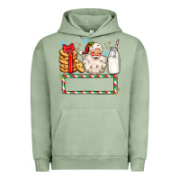 Pigment Oil Green christmas santa custom name Urban Hoodie - MaliasSmallBusiness