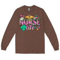 Chestnut nurse life Long Sleeve Tee - texasbilliewilder