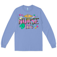 Colony Blue nurse life Long Sleeve Tee - texasbilliewilder