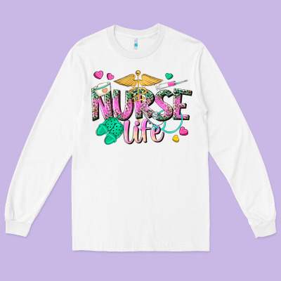 Nurse Life Long Sleeve Tee Designed By Texasbilliewilder