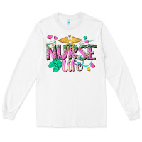 White nurse life Long Sleeve Tee - texasbilliewilder