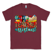 Burgundy teacher assistant Classic Tee - Zillion Design Studio