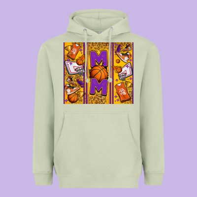 Basketball Mom Heavyweight Hoodie Designed By Jasminsmagicworld