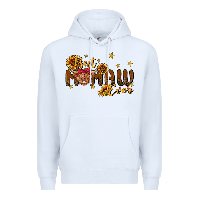 Best Mamaw Ever Cow Premium Hoodie by MaliasSmallBusiness | Teevron