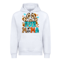 White fur mama Urban Hoodie - MaliasSmallBusiness