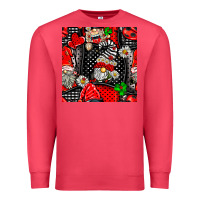 Cardinal ladybug gnomes seamless pattern Premium Sweatshirt - BundleAndBundleShop