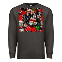 Smoke ladybug gnomes seamless pattern Premium Sweatshirt - BundleAndBundleShop