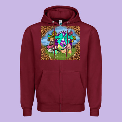 Farm Animal Easter Tumbler Easter Day Zipper Hoodie Designed By Neo Western