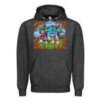 Charcoal Heather Farm animal easter tumbler Easter Day Zipper Hoodie - Neo Western