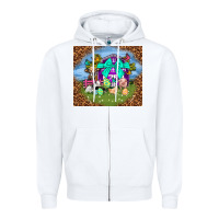 White Farm animal easter tumbler Easter Day Zipper Hoodie - Neo Western