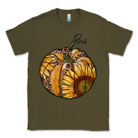Army Green sunflower pumpkin Classic Tee - RanaPortraitStore