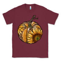 Burgundy sunflower pumpkin Classic Tee - RanaPortraitStore