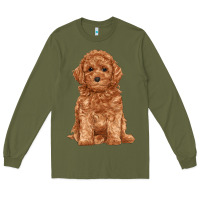 Army Green toy poodle Long Sleeve Tee - RanaPortraitStore