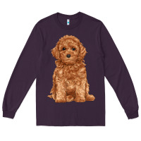 Plum toy poodle Long Sleeve Tee - RanaPortraitStore