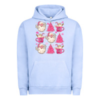 Pigment Grape Ice retro doodle pink christmas Urban Hoodie - MaliasSmallBusiness