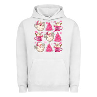 Pigment Lunar Rock retro doodle pink christmas Urban Hoodie - MaliasSmallBusiness