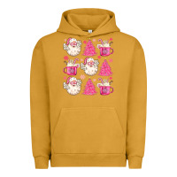 Pigment Peanut Butter retro doodle pink christmas Urban Hoodie - MaliasSmallBusiness
