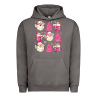 Retro Doodle Pink Christmas Urban Hoodie | Teevron