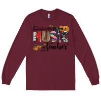 Burgundy music teacher Long Sleeve Tee - AdoDesignShop