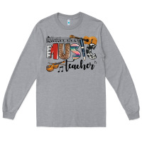 Heather Grey music teacher Long Sleeve Tee - AdoDesignShop