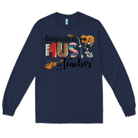 Navy music teacher Long Sleeve Tee - AdoDesignShop