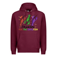 Burgundy i'm just here for the crawfish Premium Hoodie - MaliasSmallBusiness