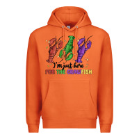 Carrot i'm just here for the crawfish Premium Hoodie - MaliasSmallBusiness