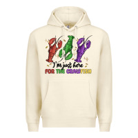 Sandshell i'm just here for the crawfish Premium Hoodie - MaliasSmallBusiness