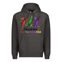 Smoke i'm just here for the crawfish Premium Hoodie - MaliasSmallBusiness