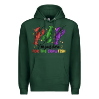 Sports Green i'm just here for the crawfish Premium Hoodie - MaliasSmallBusiness
