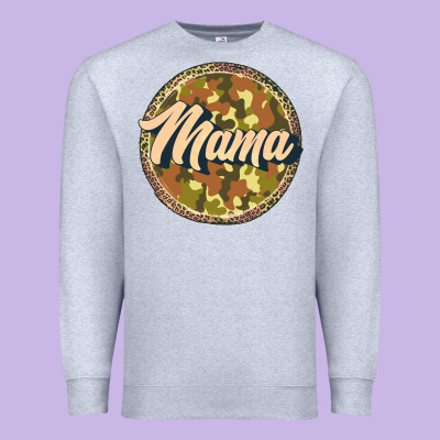 Mama   Camouflage Premium Sweatshirt Designed By Jahusdesignshop