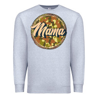 Heather Grey mama   camouflage Premium Sweatshirt - JahusDesignShop