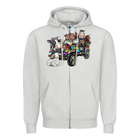 Dove Grey farm life Zipper Hoodie - SublimationCraftShop