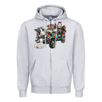 Heather Grey farm life Zipper Hoodie - SublimationCraftShop