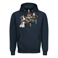 Navy farm life Zipper Hoodie - SublimationCraftShop