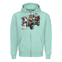 Seafoam farm life Zipper Hoodie - SublimationCraftShop