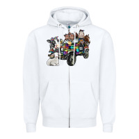White farm life Zipper Hoodie - SublimationCraftShop