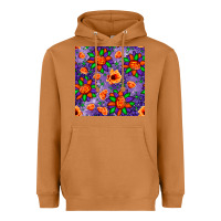 Meerkat pumpkin flower halloween seamless pattern Heavyweight Hoodie - BundleAndBundleShop