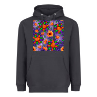 Smoke pumpkin flower halloween seamless pattern Heavyweight Hoodie - BundleAndBundleShop