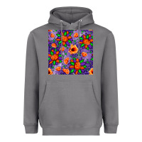 Storm pumpkin flower halloween seamless pattern Heavyweight Hoodie - BundleAndBundleShop