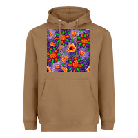 Toasted Coconut pumpkin flower halloween seamless pattern Heavyweight Hoodie - BundleAndBundleShop