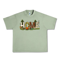 Oil Green home camping Urban Heavy Tee - texasbilliewilder